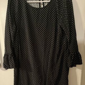 Old Navy Shift Dress | Size L | Black & White Polka Dots